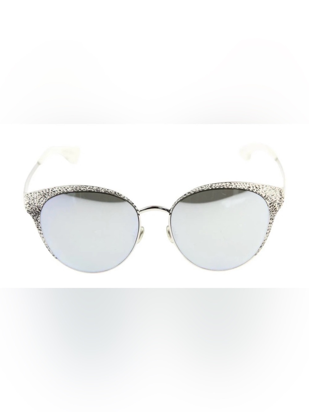 Authentic Dior Limited Ed. Hammered Silver Unique Collection Sunglasses 010KP